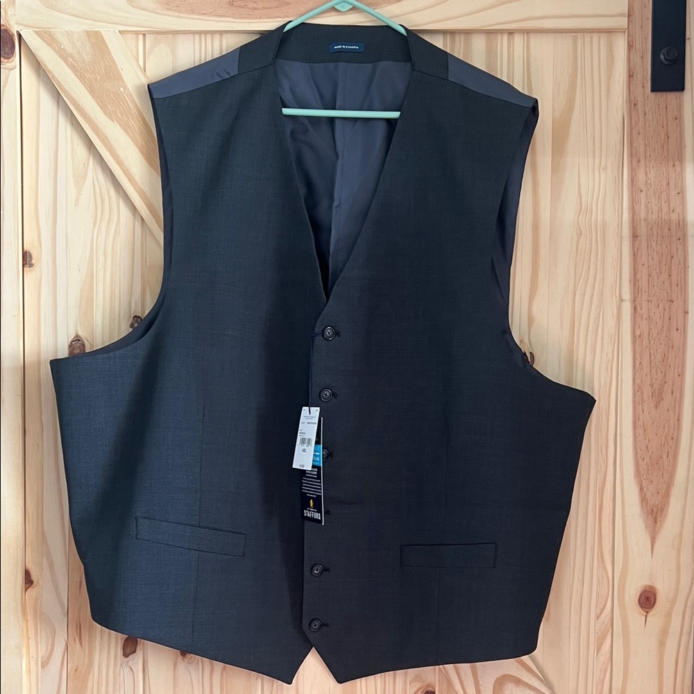 Stafford Charcoal Vest for Men